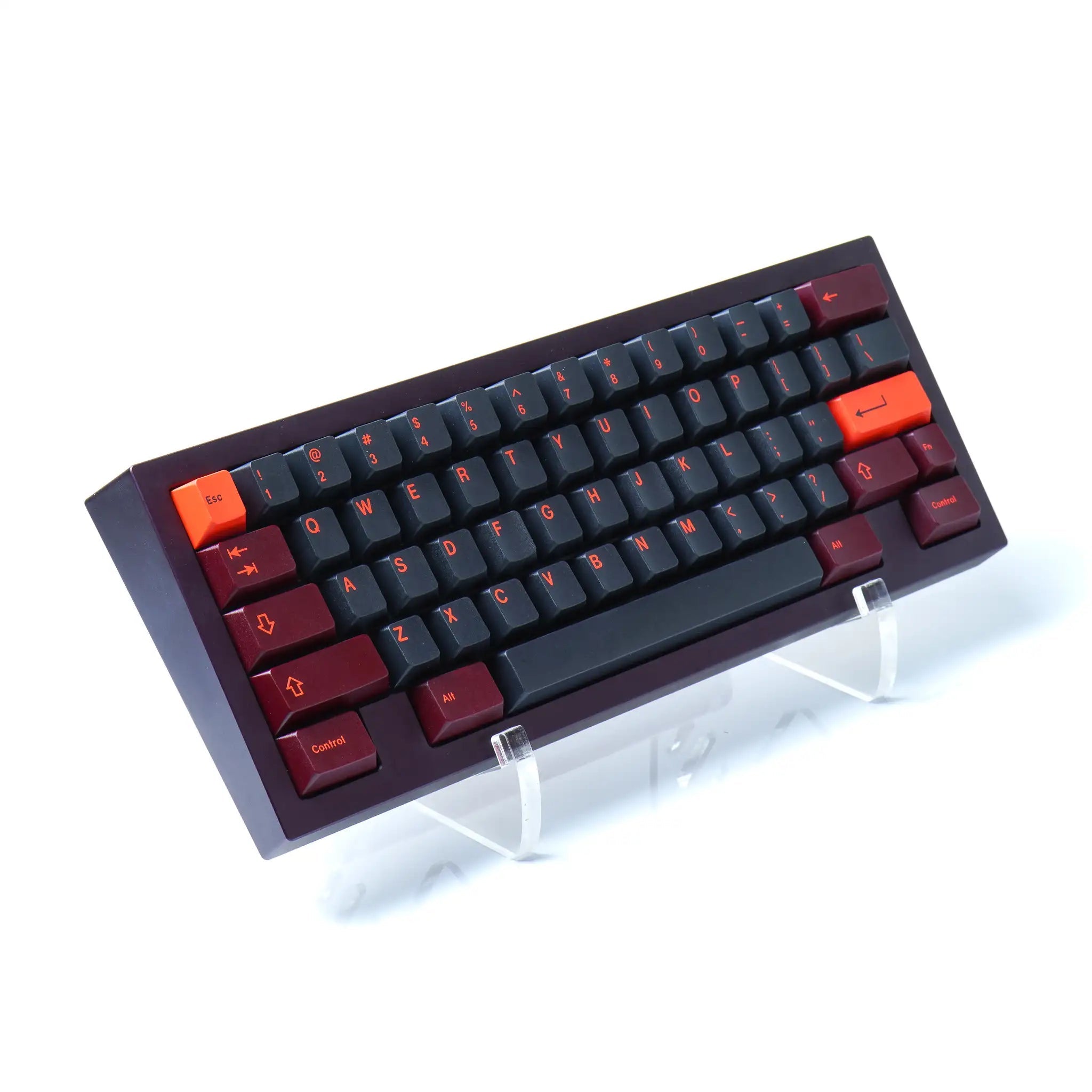 Acrylic Single Keyboard Stand - Minimalist Desk Organizer for Keyboards.
