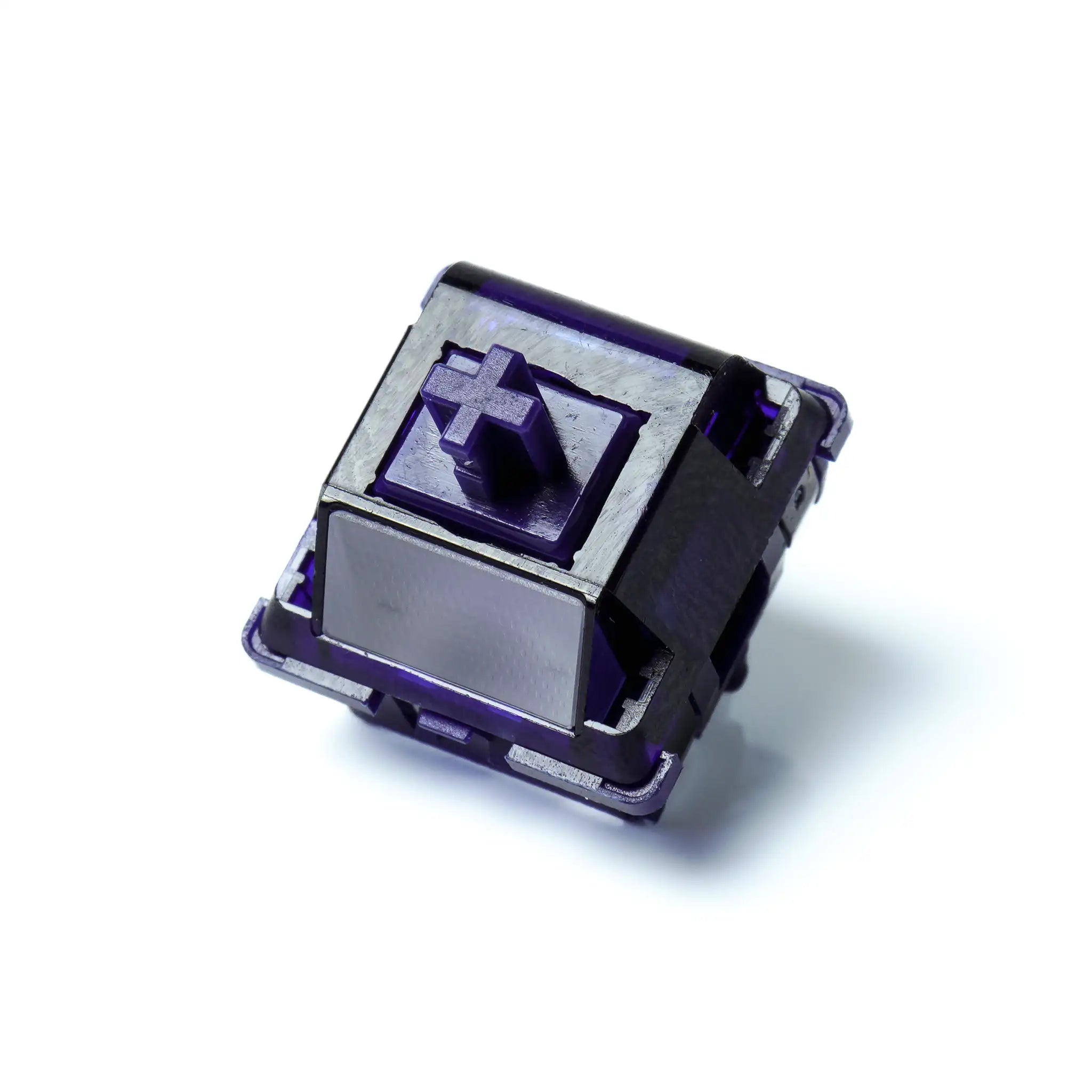 Durock Blue Lotus Tactile Mechanical Keyboard Switches front view - IKASAYA