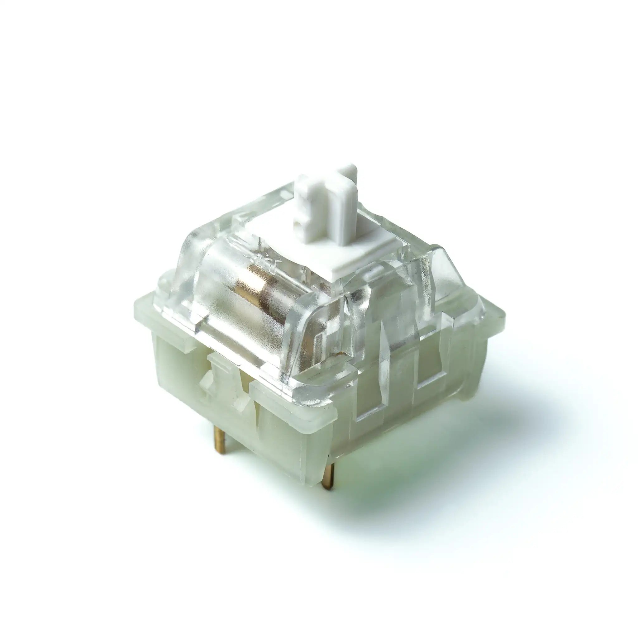 KTT White Kang V3 Linear Mechanical Keyboard Switches back view - IKASAYA